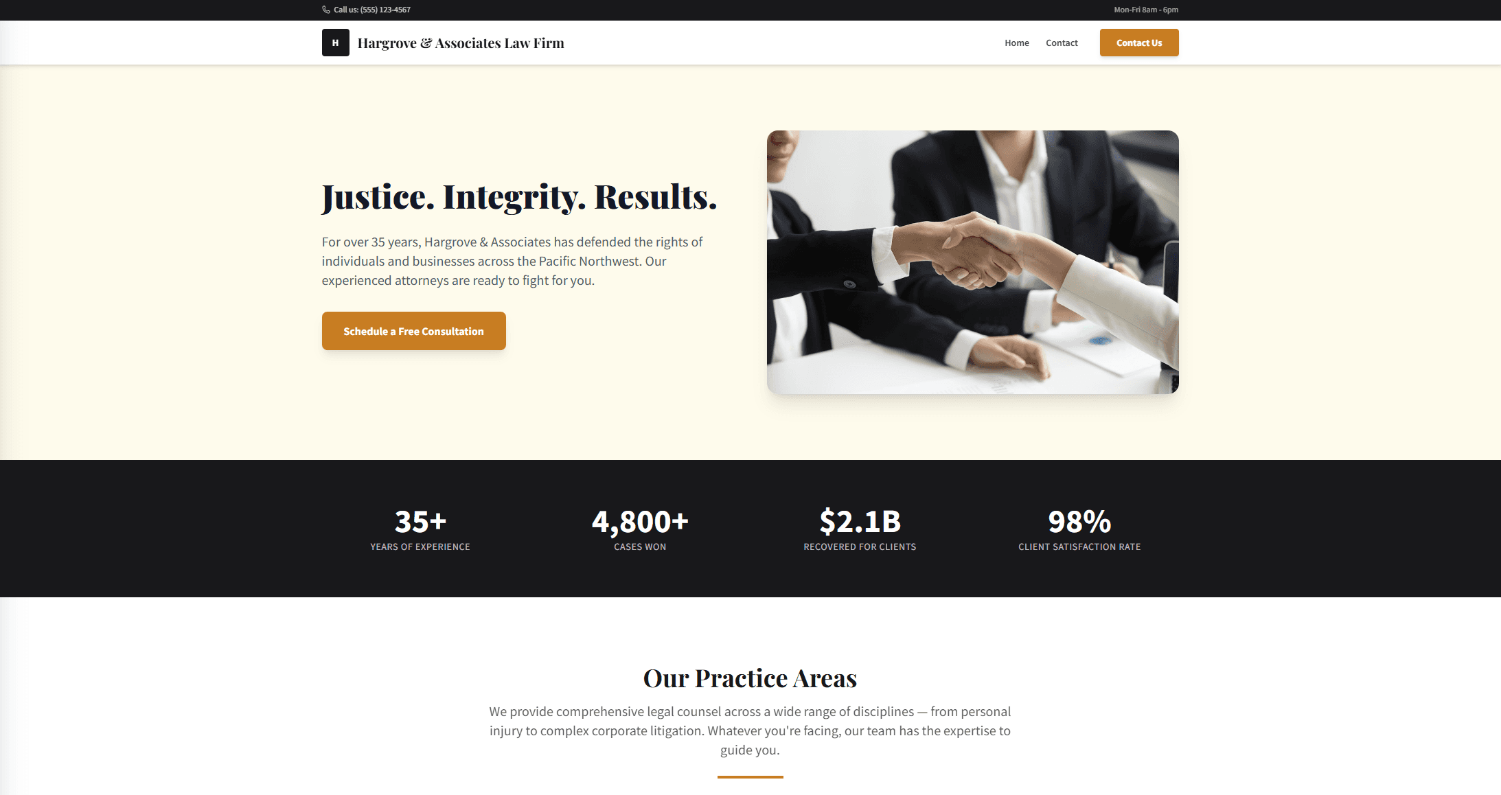 Classic template preview