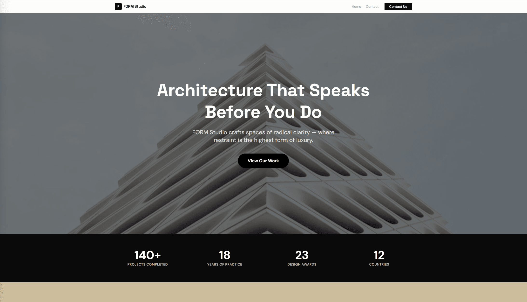 Sleek template preview